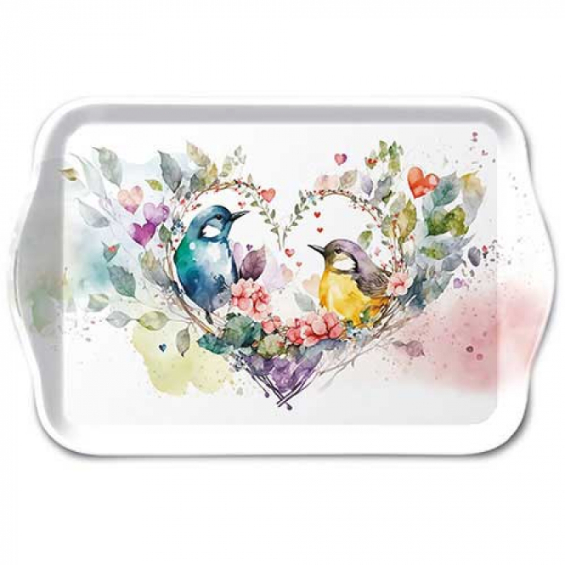 loving birds tray